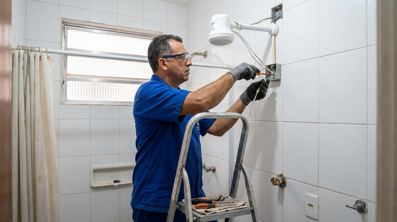 Instalacao de chuveiro eletrico em Carapicuíba‑SP