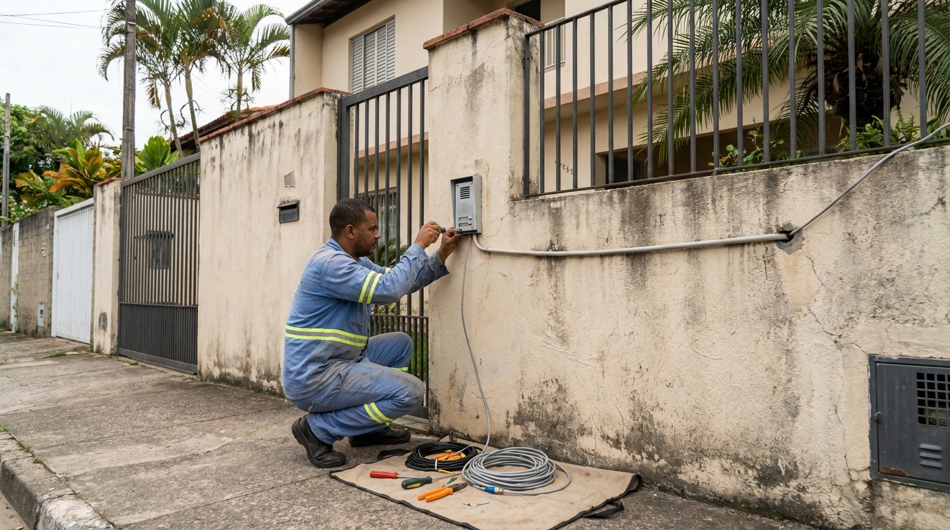 Instalacao de video porteiro em Carapicuíba‑SP