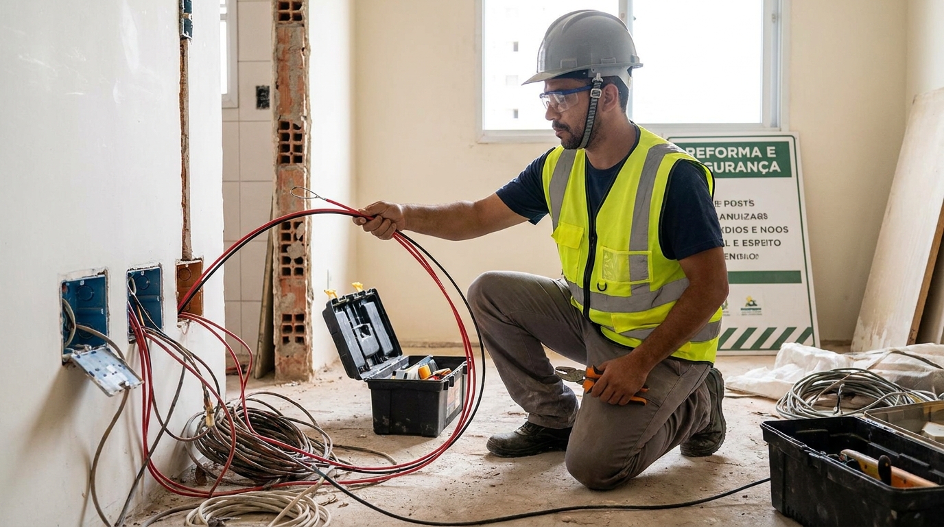 Troca de fiacao eletrica em Carapicuíba‑SP