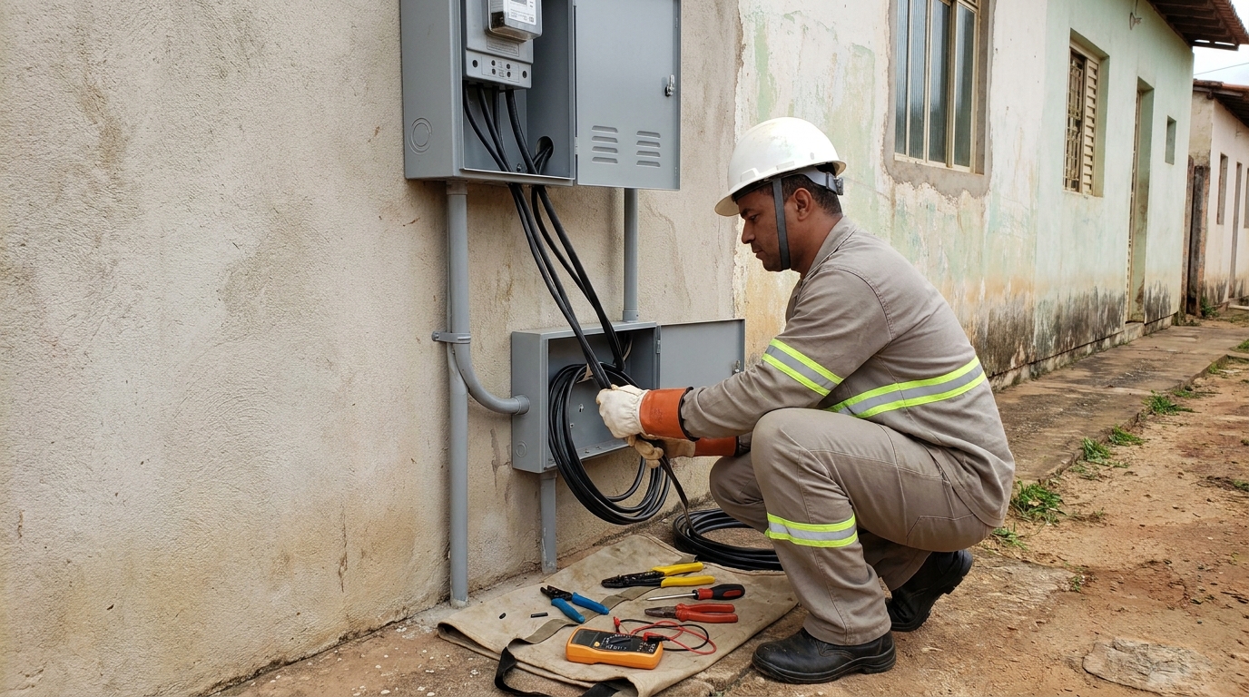 Troca de padrao de energia em Carapicuíba‑SP