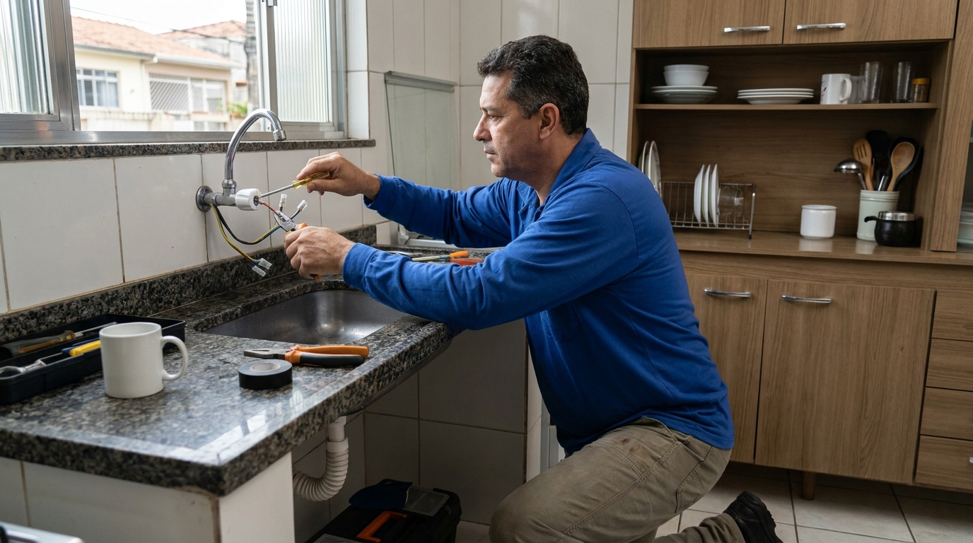 Troca de torneira eletrica em Carapicuíba‑SP